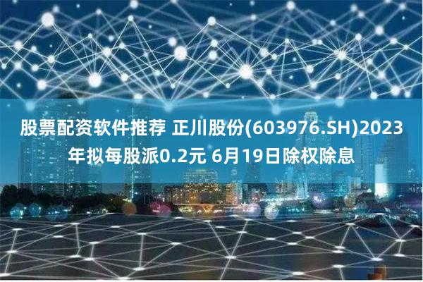 股票配资软件推荐 正川股份(603976.SH)2023年拟每股派0.2元 6月19日除权除息